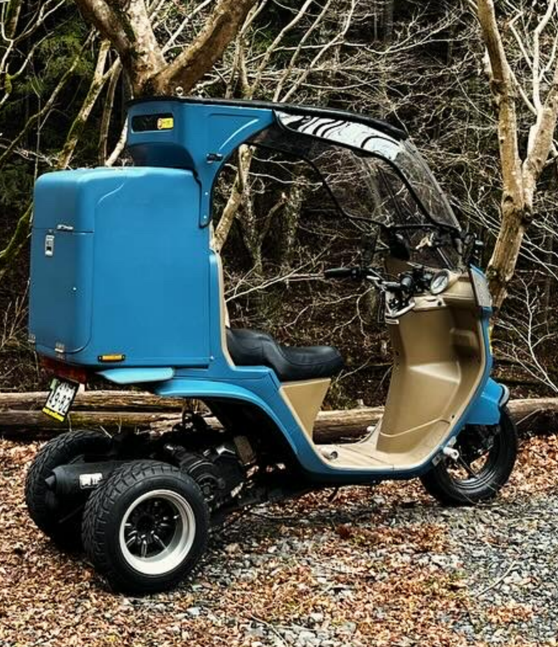 TA02-18番台　グリーン系メタリック　ジャイロキャノピー　ミニカー登録対応可能　ドライブベルト、ウエイトローラー新品交換済